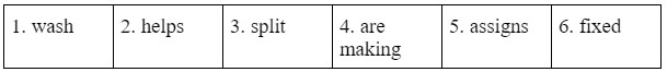 1.9 Self-check - Unit 1. Family chores - SBT Tiếng Anh 10 English Discovery 1 1