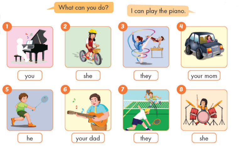 Tiếng Anh lớp 4 Unit 2 lesson 3 trang 26 iLearn Smart Start 9 1
