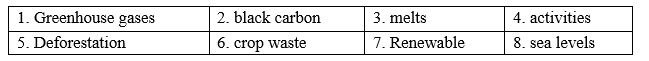 Vocabulary - Unit 5. Global warming- SBT Tiếng Anh 11 Global Success 1 1